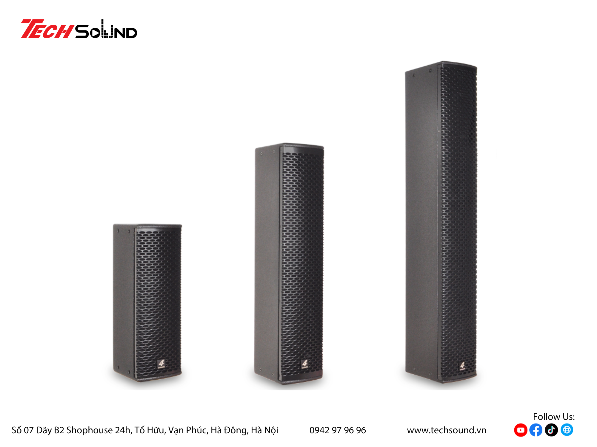Bí quyết chọn loa column hay cho phòng hát gia đình – Góc nhìn từ dòng 4Acoustic PCS Series