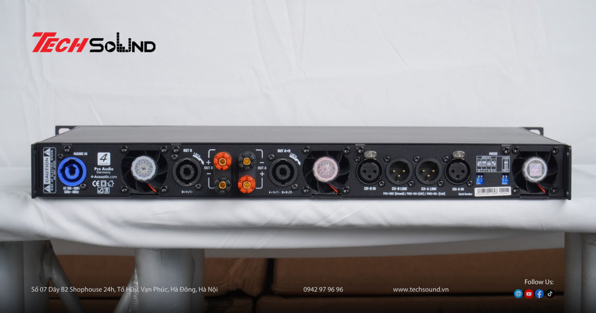 Hiệu năng mạnh mẽ của dải cục đẩy 4Acoustic SX Series trong dàn karaoke cao cấp