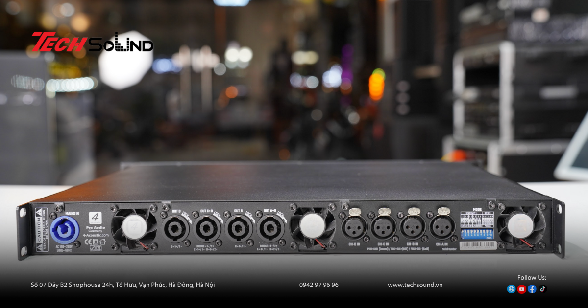 Hiệu năng mạnh mẽ của dải cục đẩy 4Acoustic SX Series trong dàn karaoke cao cấp