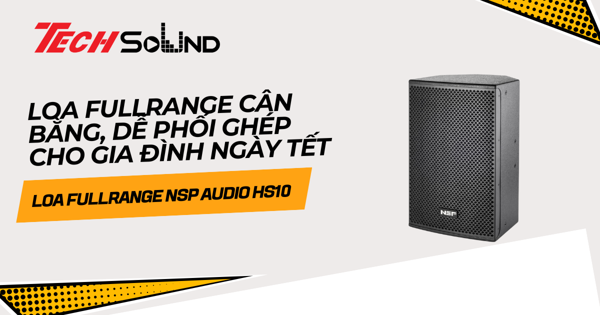 Khám Phá NSP Audio HS10: Loa Fullrange Cân Bằng, Dễ Phối Ghép Cho Gia Đình Ngày Tết