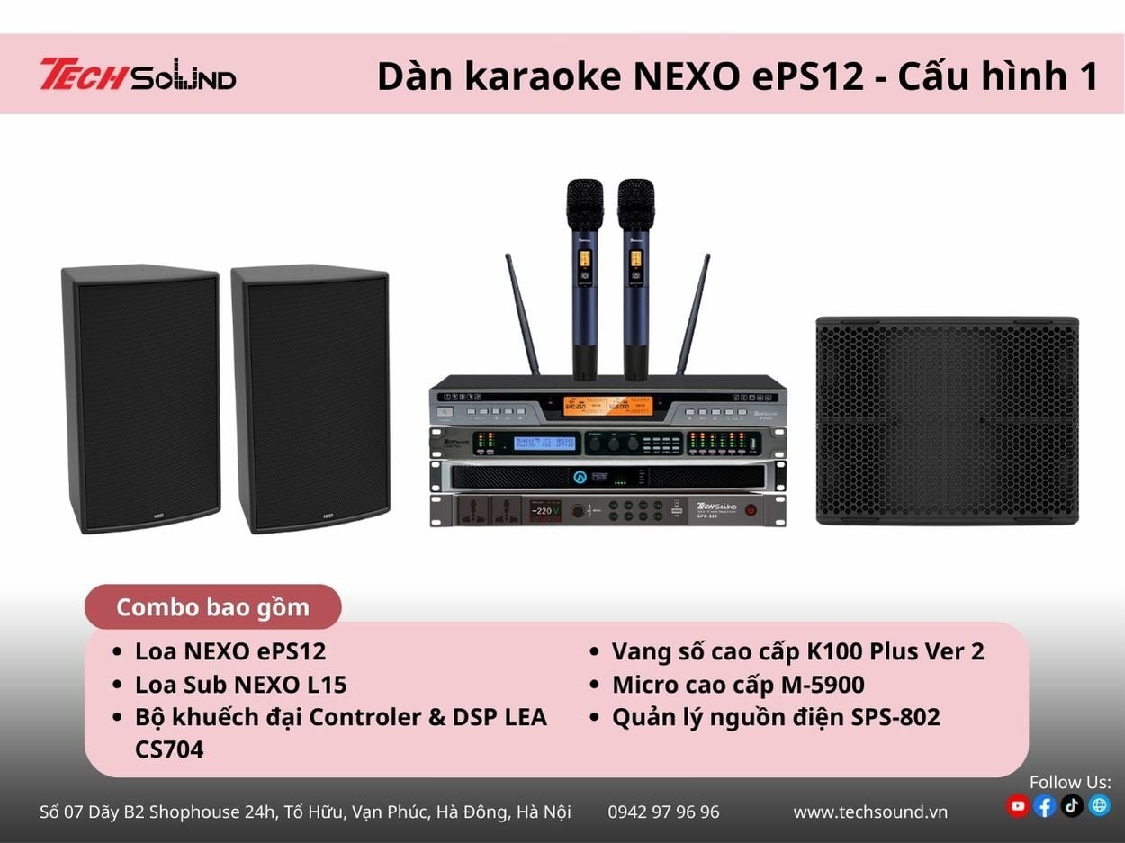 dàn loa karaoke NEXO ePS12 1