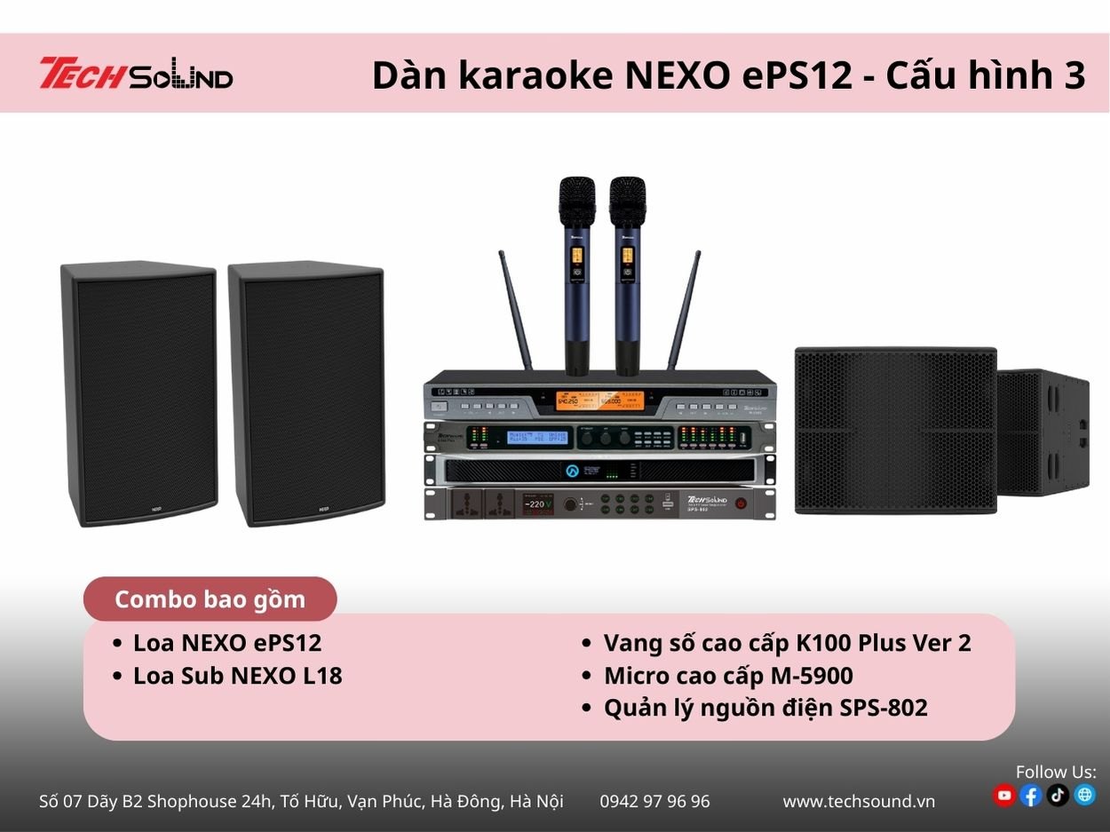 dàn loa karaoke NEXO ePS12 3