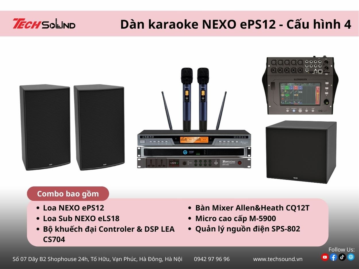 dàn loa karaoke NEXO ePS12 4