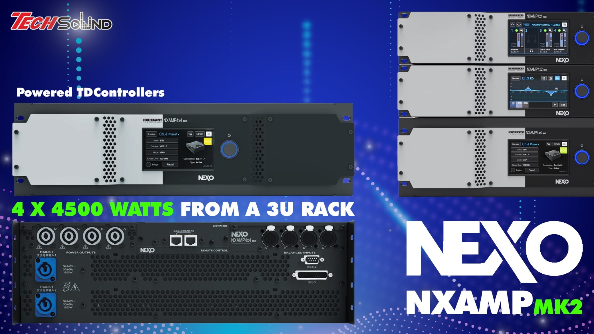 Khám Phá Nexo NXAMP 4X4 MK2: Chuẩn Mực Mới Trong Khuếch Đại Digital TD Controller