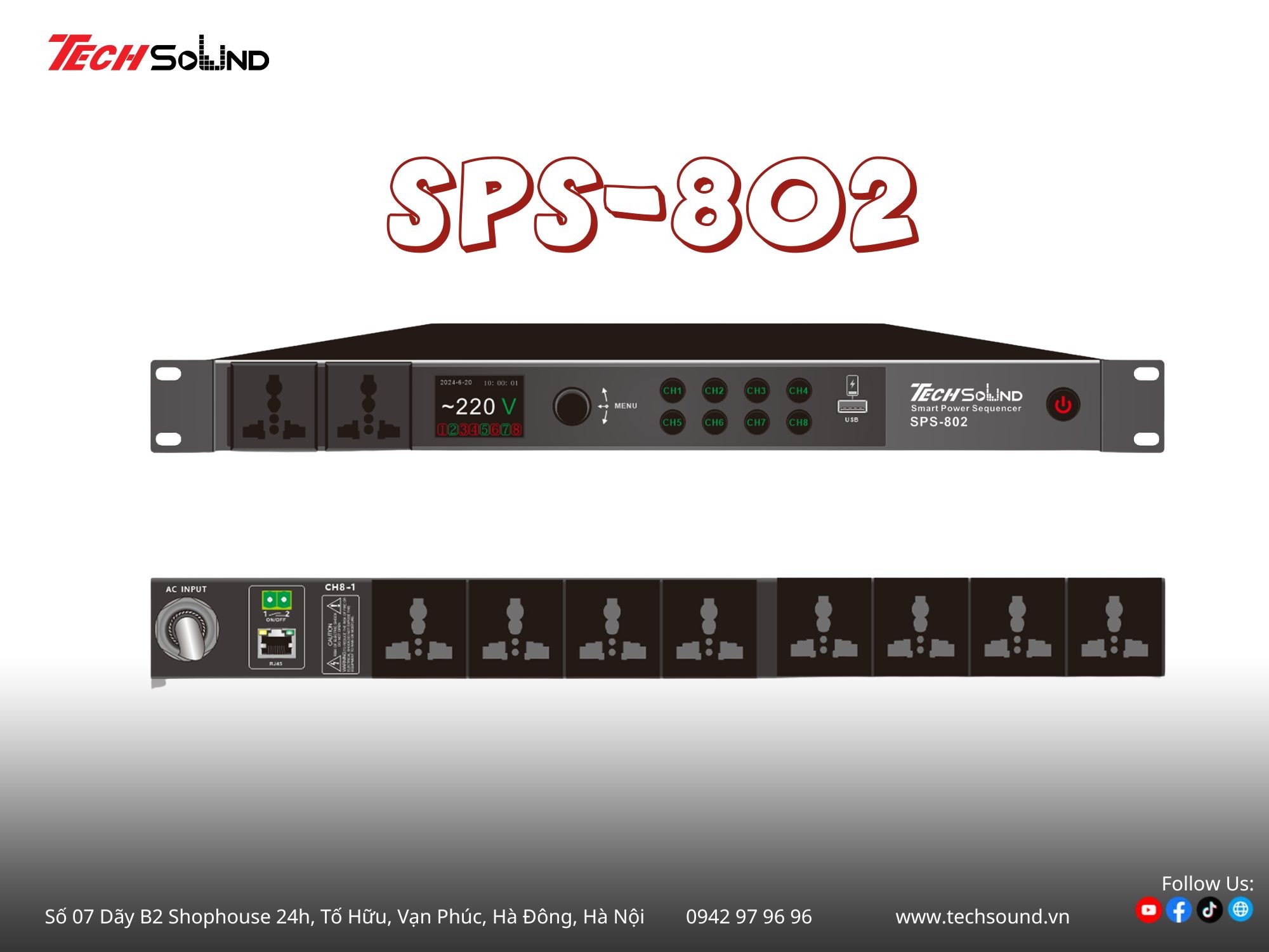 quản lý nguồn Techsound SPS-802