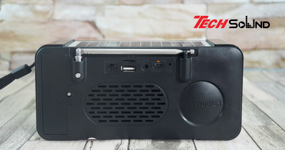 Loa Bluetooth pin mặt trời – Âm nhạc không ngừng ở mọi nơi