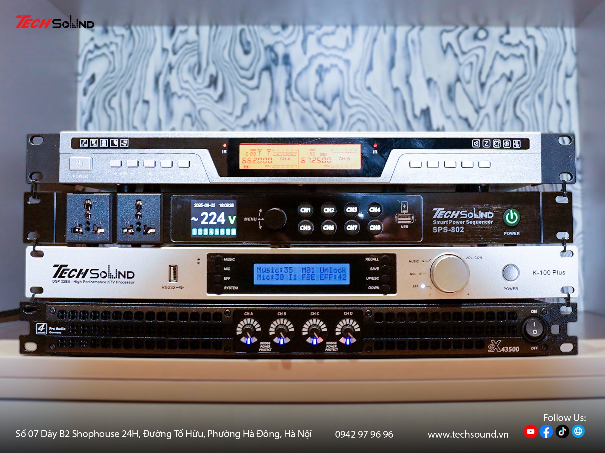 CÔNG TRÌNH LẮP ĐẶT DÀN LOA 4ACOUSTIC DR10 CHUYÊN NGHIỆP TẠI HÀ NỘI