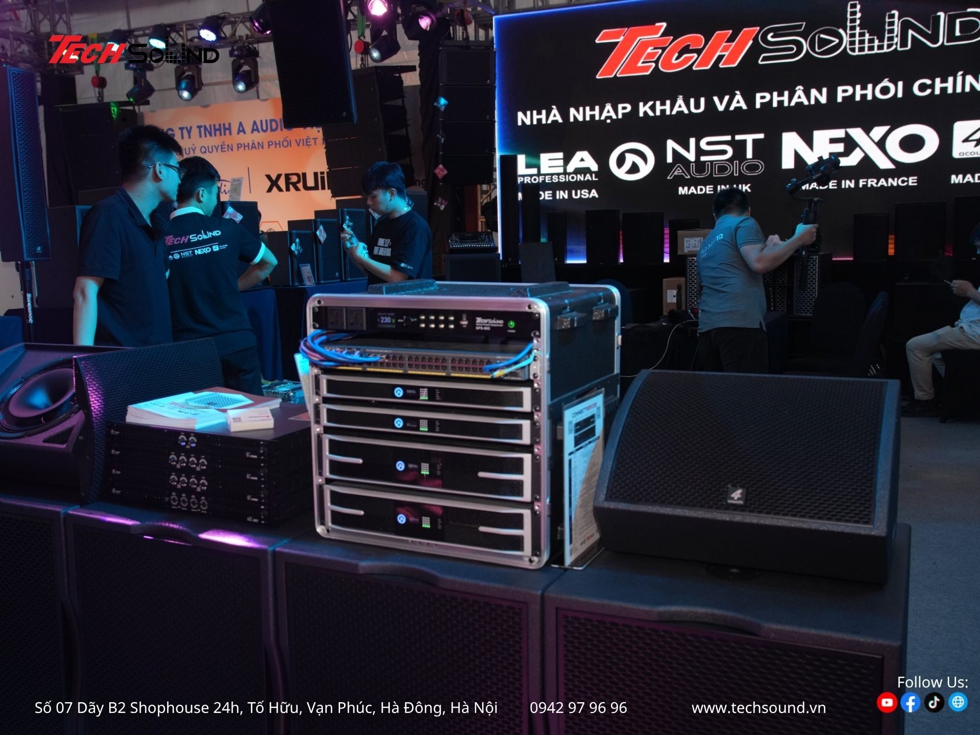 4 thương hiệu âm thanh trong gian hàng Tech Sound tại Plase Show 2025
