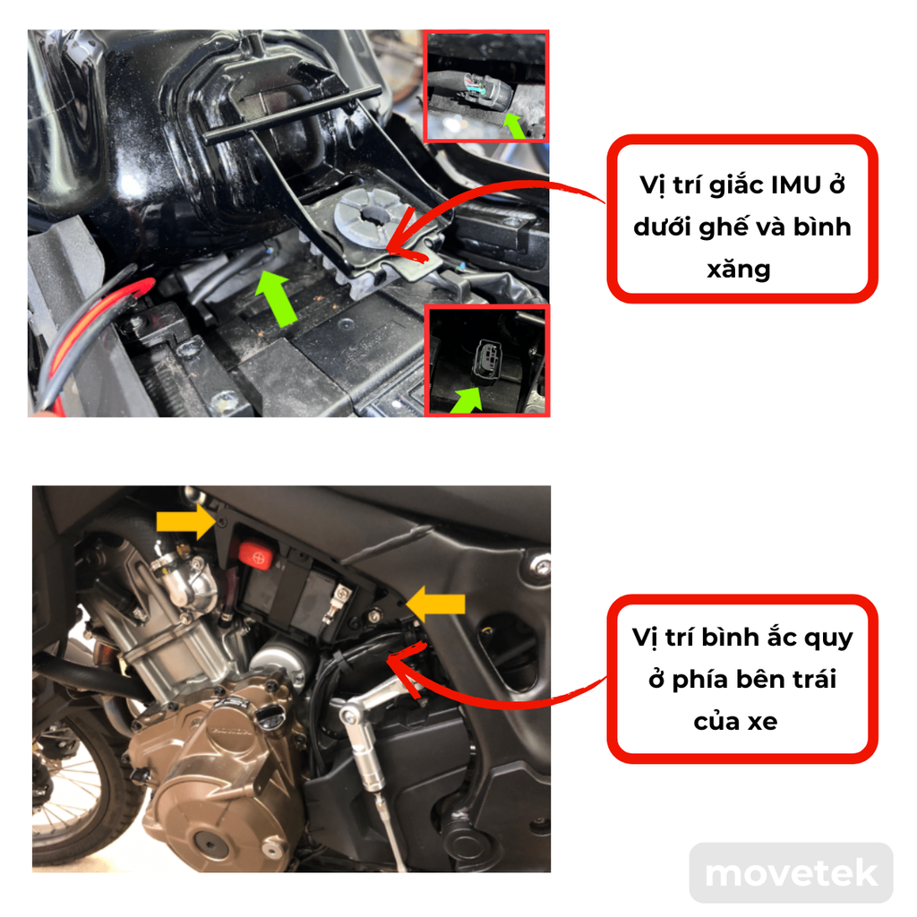 vi tri dau imu và binh ac quy