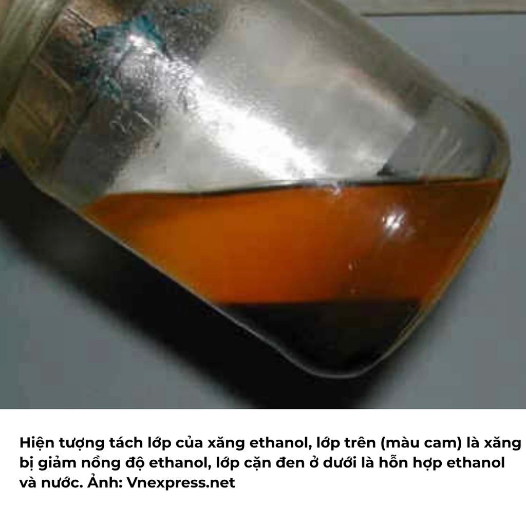 Xăng E10 tách nước