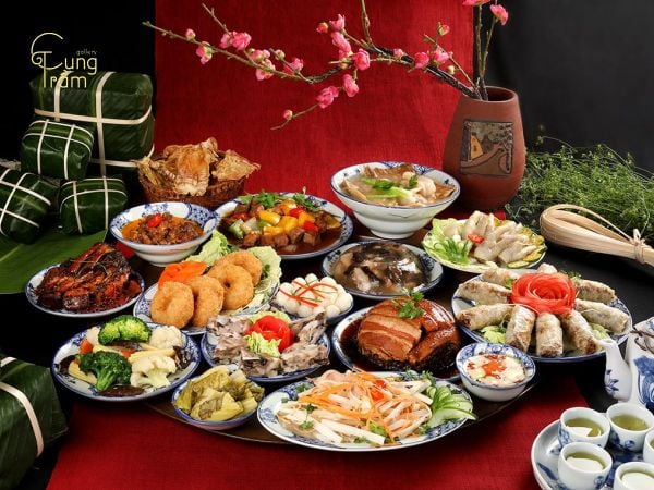 Mâm cúng ngày Tết miền Trung