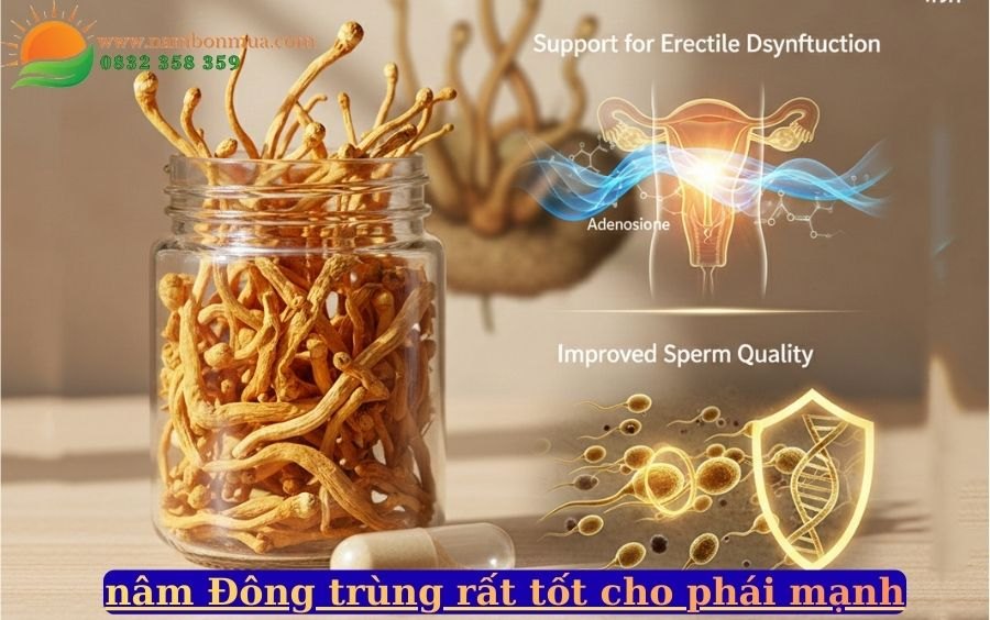 nam Dong trung ha thao giup tang cuong suc khoe sinh ly nam hieu qua.