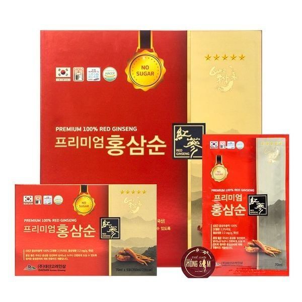 Nước Hồng Sâm không đường Daesan