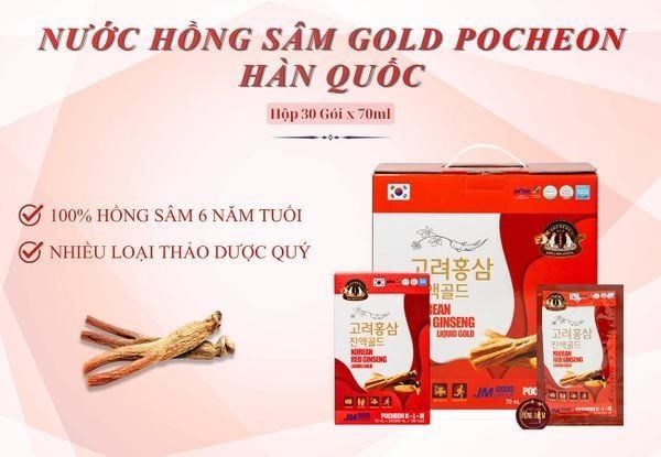 Nước Hồng Sâm Gold Pocheon tiện lợi, dễ sử dụng