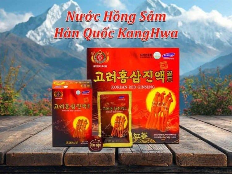 Nước Hồng Sâm được tinh chế từ những củ sâm 6 năm tuổi