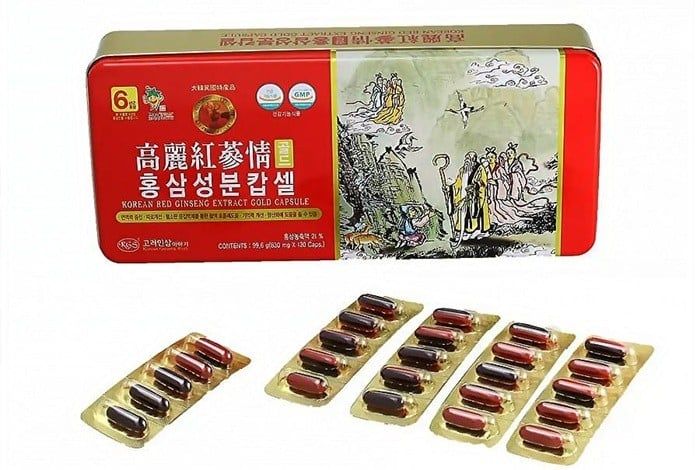 Viên Hồng Sâm Nhung Hươu Linh Chi KGS Hàn Quốc (Hộp thiếc 120 viên)