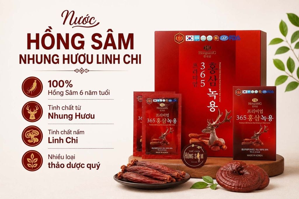 Sản phẩm được kết hợp bởi nhiều thành phần quý tốt cho sức khỏe
