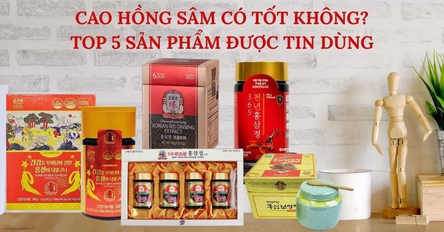 Công dụng của hồng sâm dạng cao