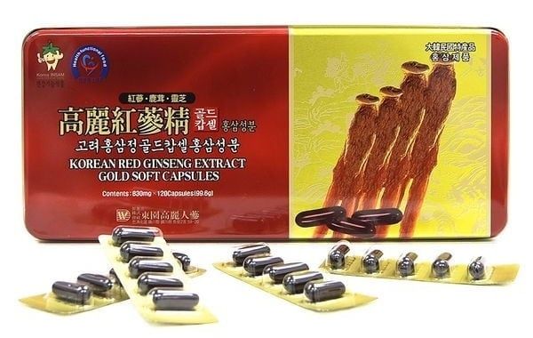 Hồng Sâm Dongwon Hộp Thiếc Hàn Quốc hộp 120 viên