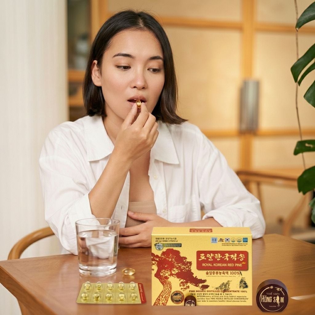 Không nên uống tinh dầu thông đỏ khi bụng đói