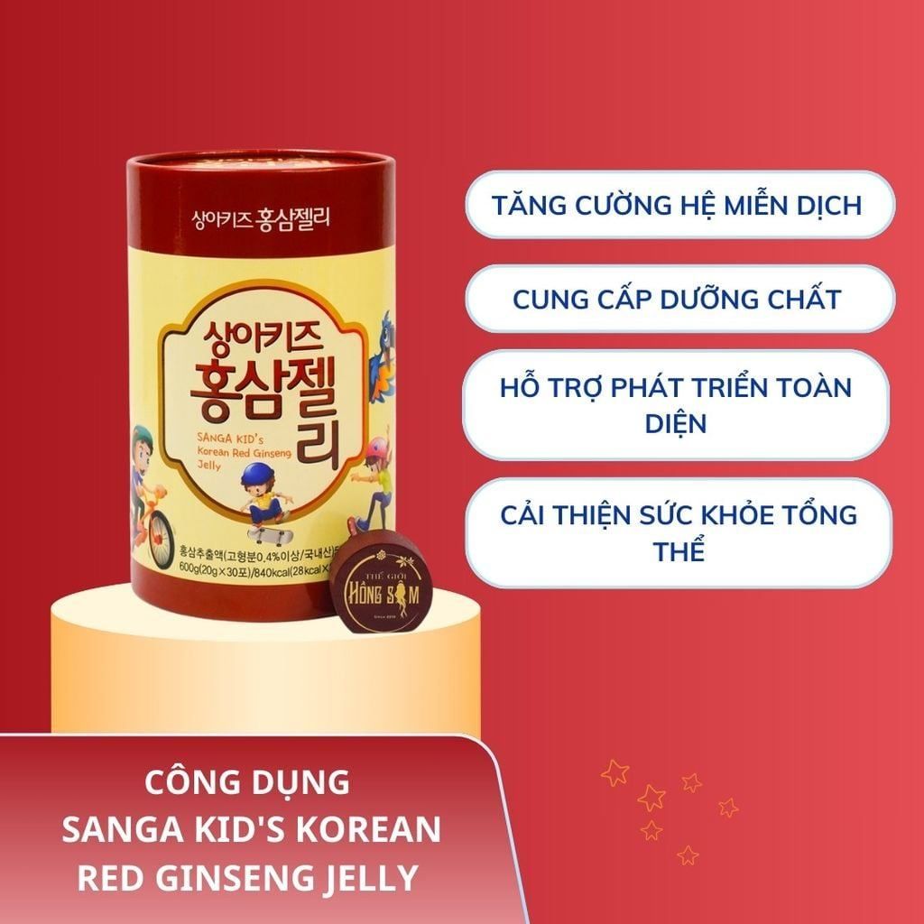 Thạch Hồng Sâm Hàn Quốc SangA mang lại nhiều lợi ích vượt trội
