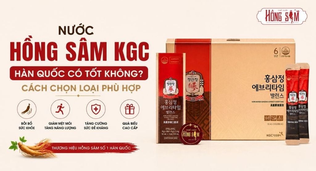 Nước Hồng Sâm KGC Hàn Quốc có tốt không?