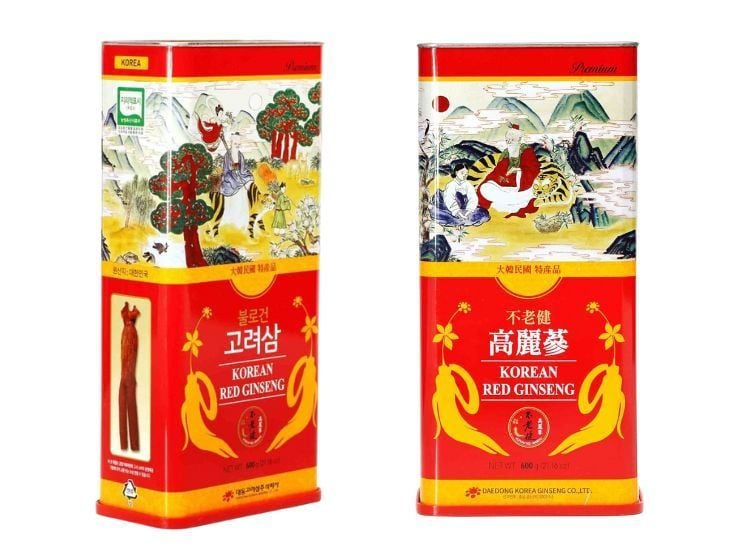 Hộp quà biếu Hồng Sâm củ khô cao cấp