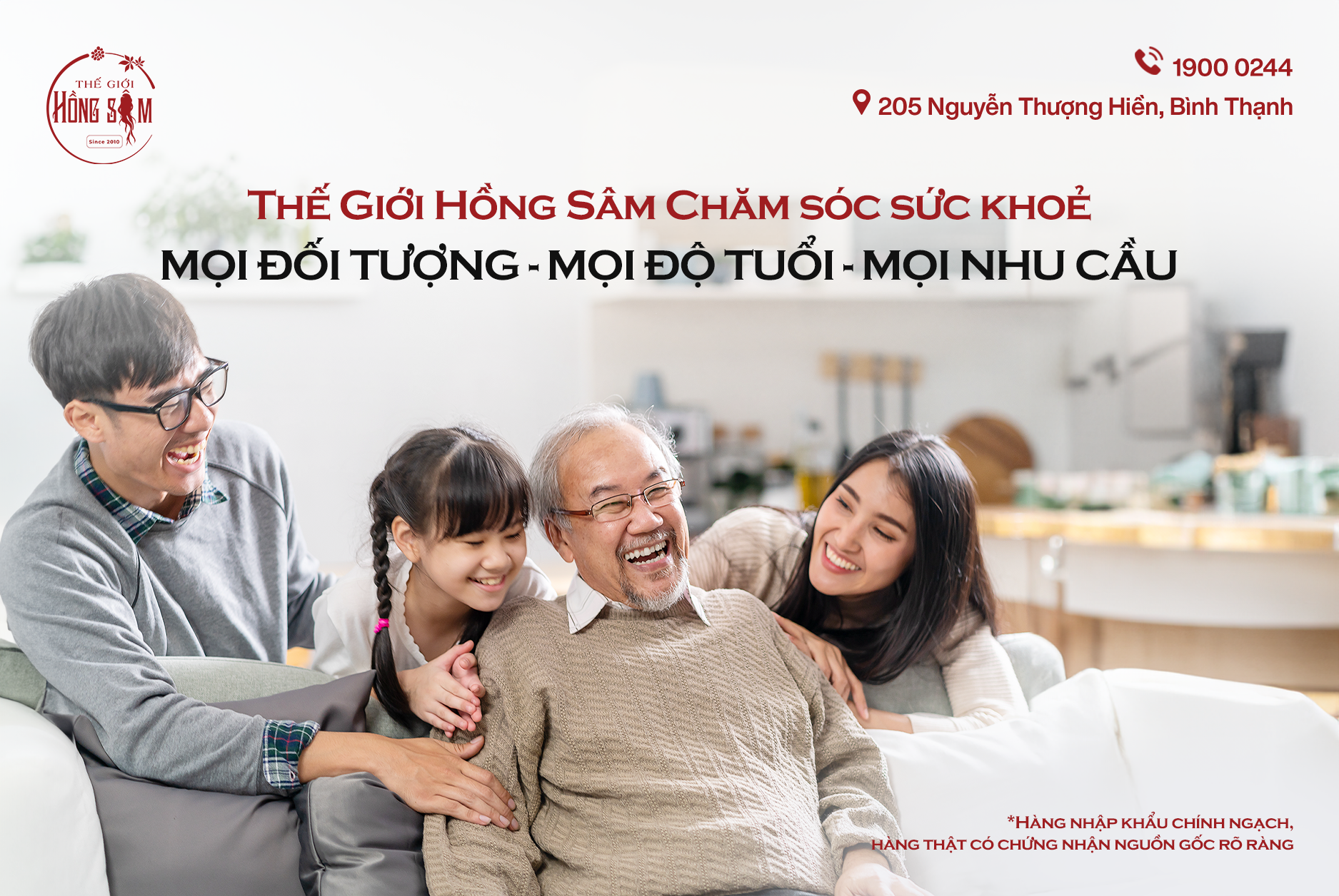 Chăm sóc sức khỏe cùng Thế Giới Hồng Sâm