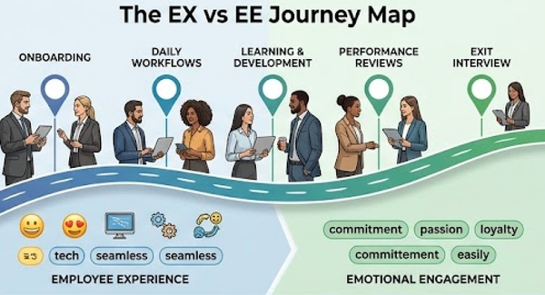 employee experience vs employee engagement