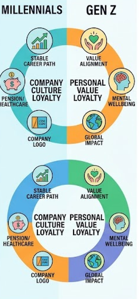 gen z vs millennials in the workplace