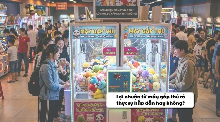 lợi nhuận máy gắp thú