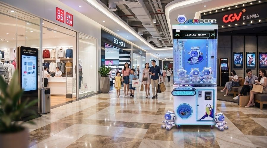 vận hành máy gắp thú