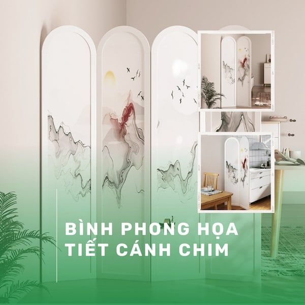 bình phong cánh chim