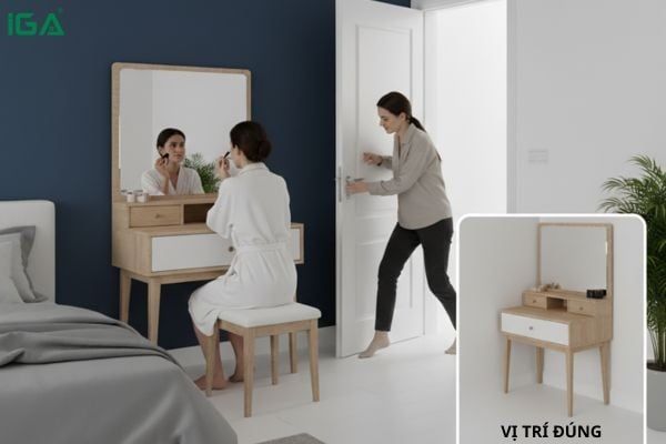 phong thủy bàn trang điểm