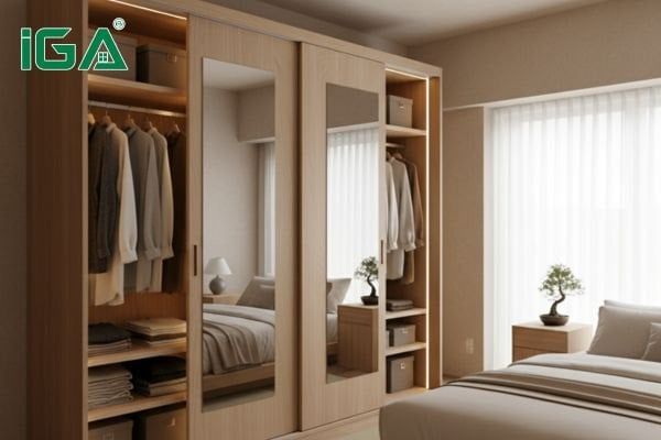 gương trượt tủ quần áo