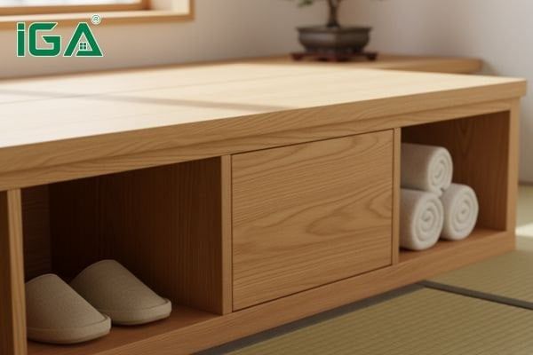 ghế băng dài có ngăn kéo