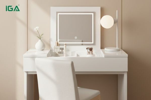 kiểu dáng bàn trang điểm gấp gọn