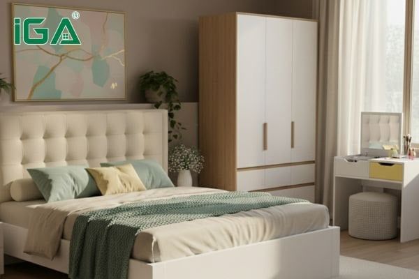 combo giường tủ bàn trang điểm