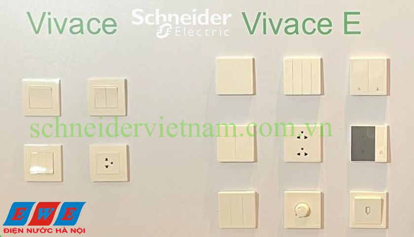 So sánh công tắc ổ cắm Vivace với Vivace E