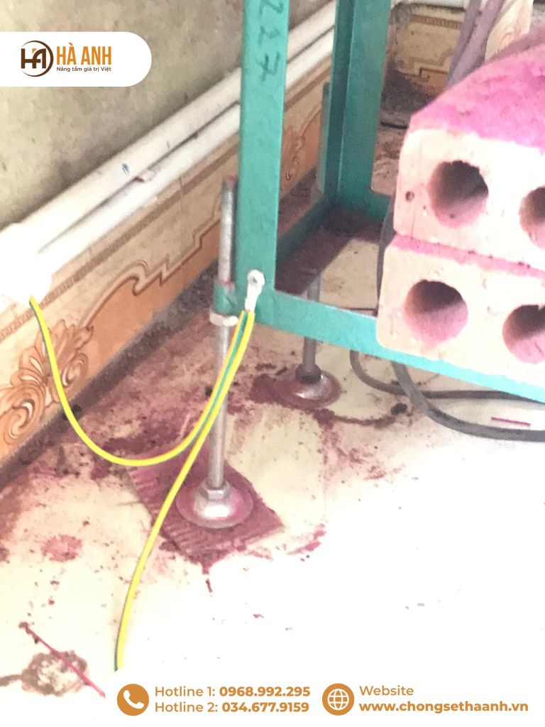 Tiếp địa an toàn điện xưởng sản xuất hương tại Đức Nhân Đường