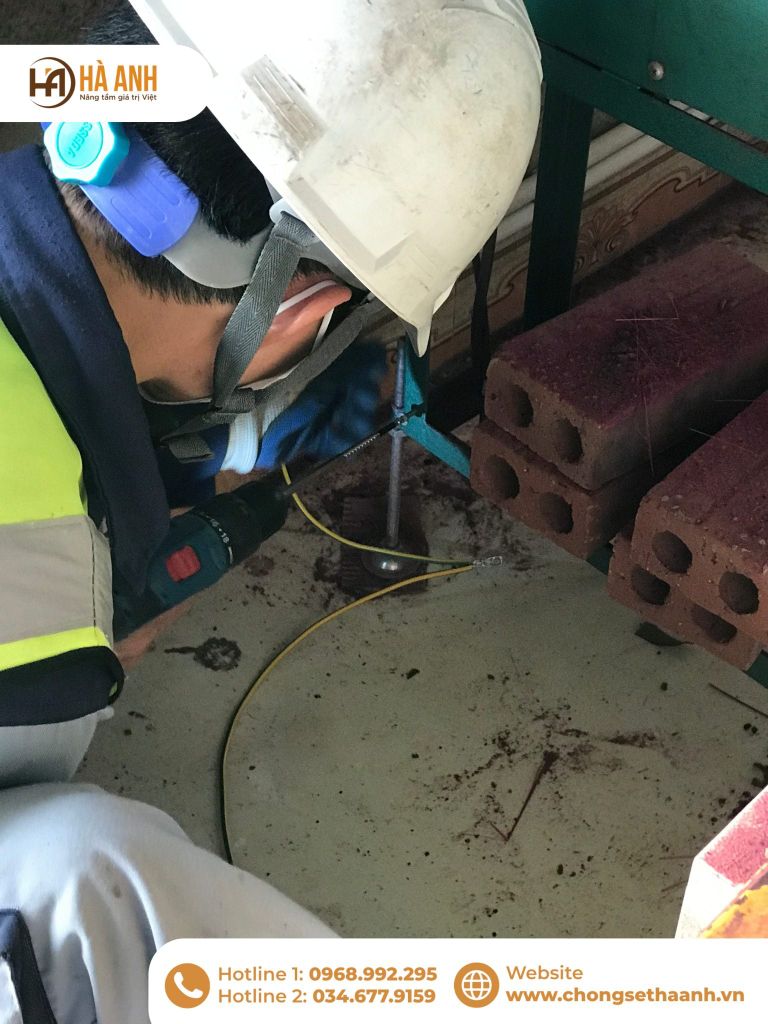 Tiếp địa an toàn điện xưởng sản xuất hương tại Đức Nhân Đường