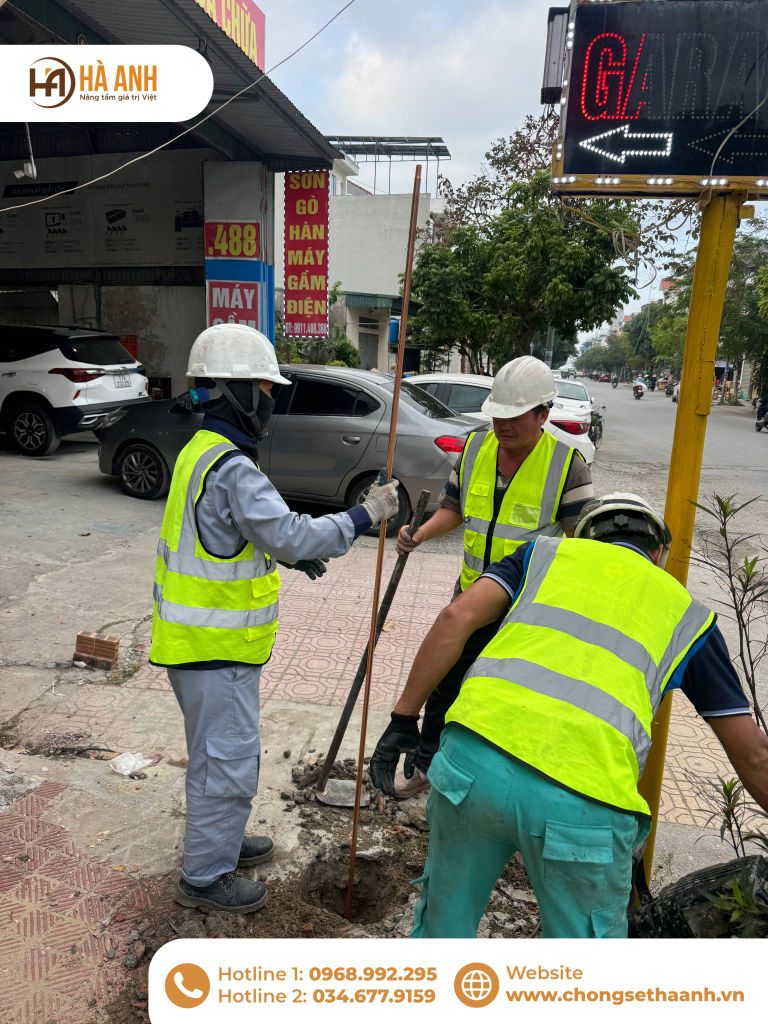 Tiếp địa an toàn điện cho Bệnh viện Nội tiết tại TP. Thái Bình