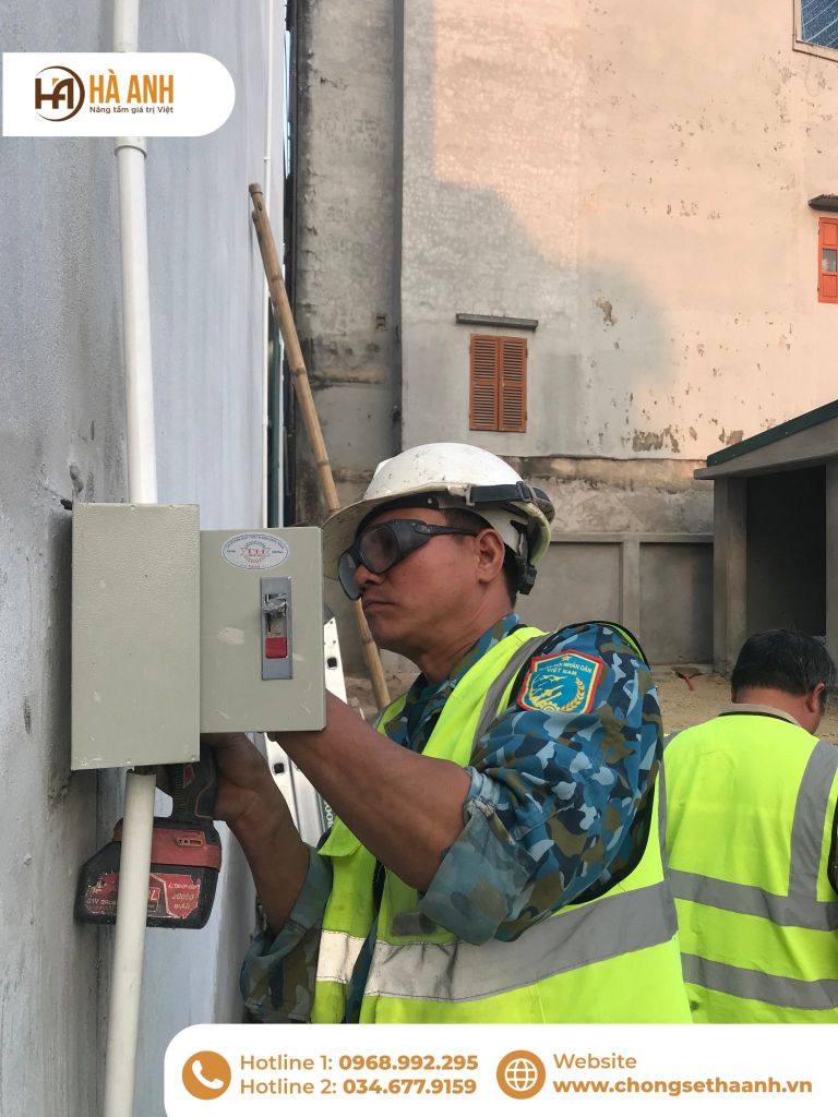 Hộp kiểm tra điện trở đất trong hệ thống chống sét trực tiếp ngân hàng