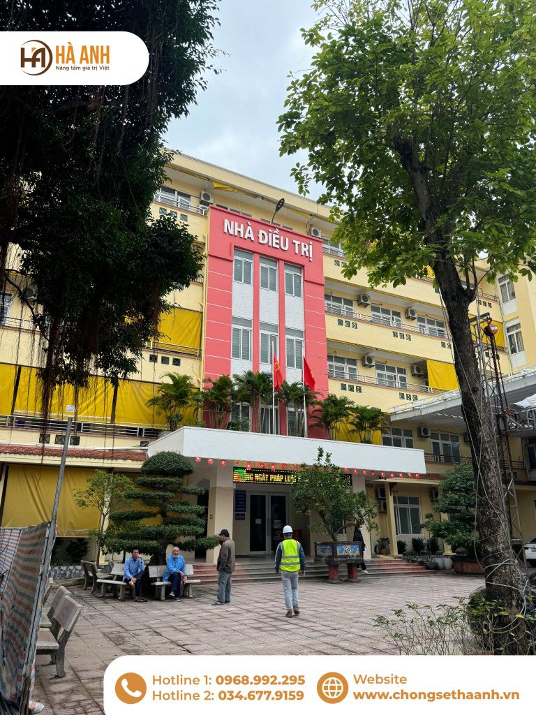 Chống Sét Hà Anh thi công hệ thống chống sét và tiếp địa an toàn điện cho Bệnh viện Y học Cổ truyền Thái Bình