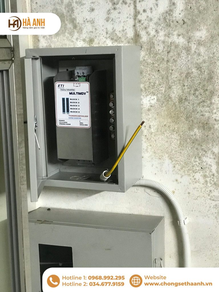 Chống sét lan truyền kết hợp tiếp địa cho hệ thống camera phòng khám