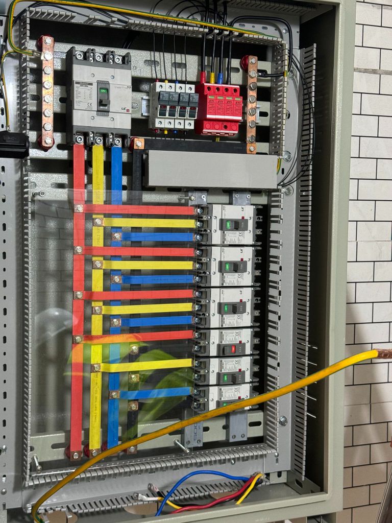 Tủ điện phân phối điện cho các phòng chức năng phòng khám Đức Nhân Đường