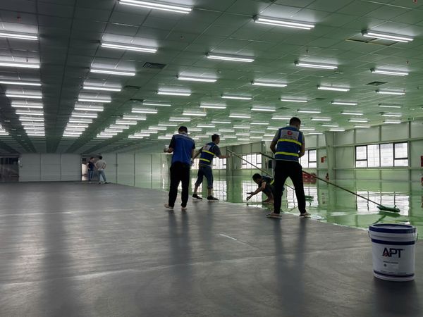 sàn epoxy chống tĩnh điện hoàn thiện tại nhà máy Bình Dương