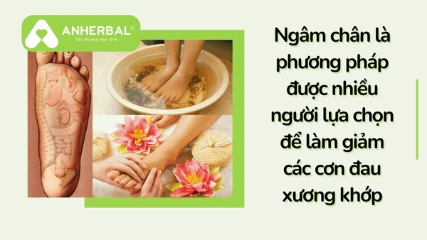 ngâm chân là phương pháp giảm đau do gout hiệu quả