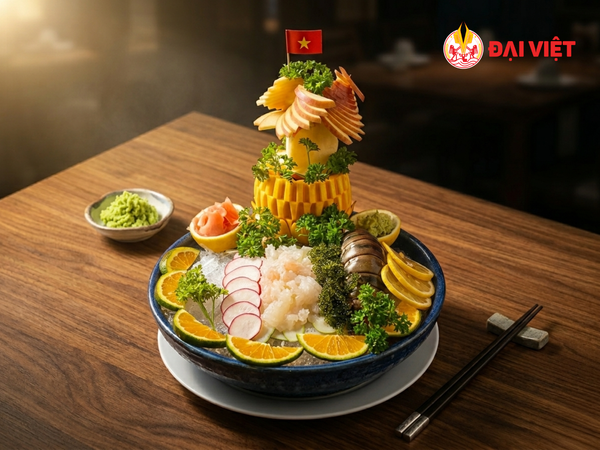 Sashimi tôm hùm bông
