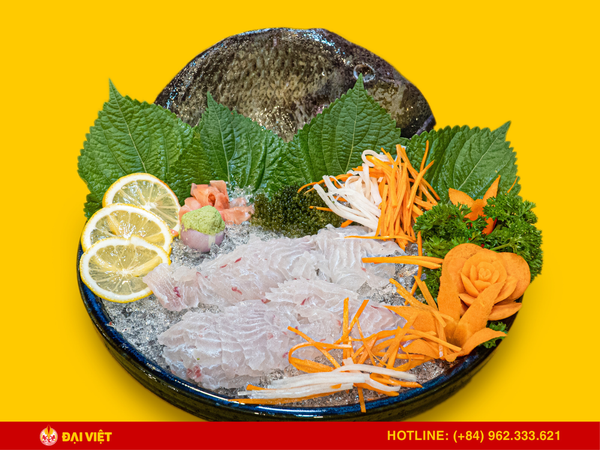 Sashimi bò giáp